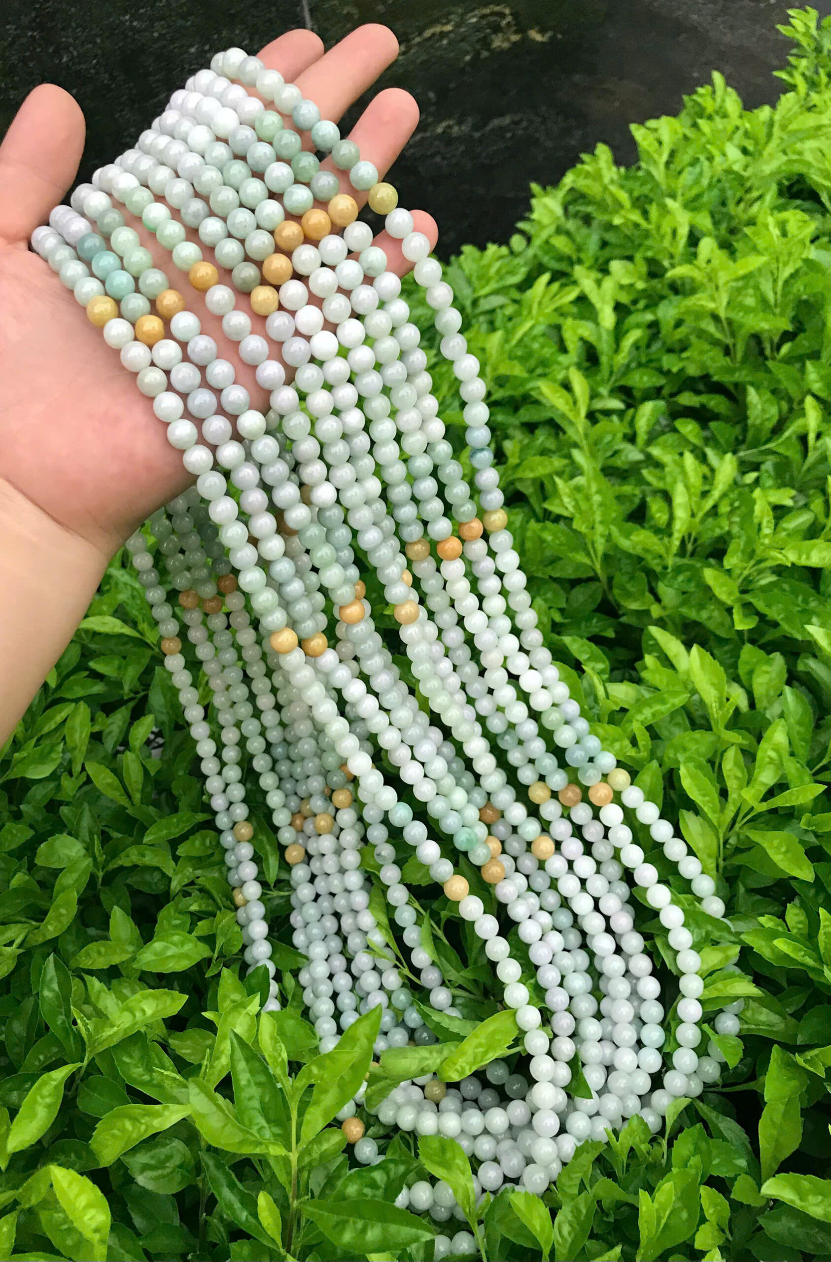Chuỗi 108 Hạt Ngọc Phỉ Thuý A Myanmar Tam Sắc – 7.8–8 mm - Ảnh 4