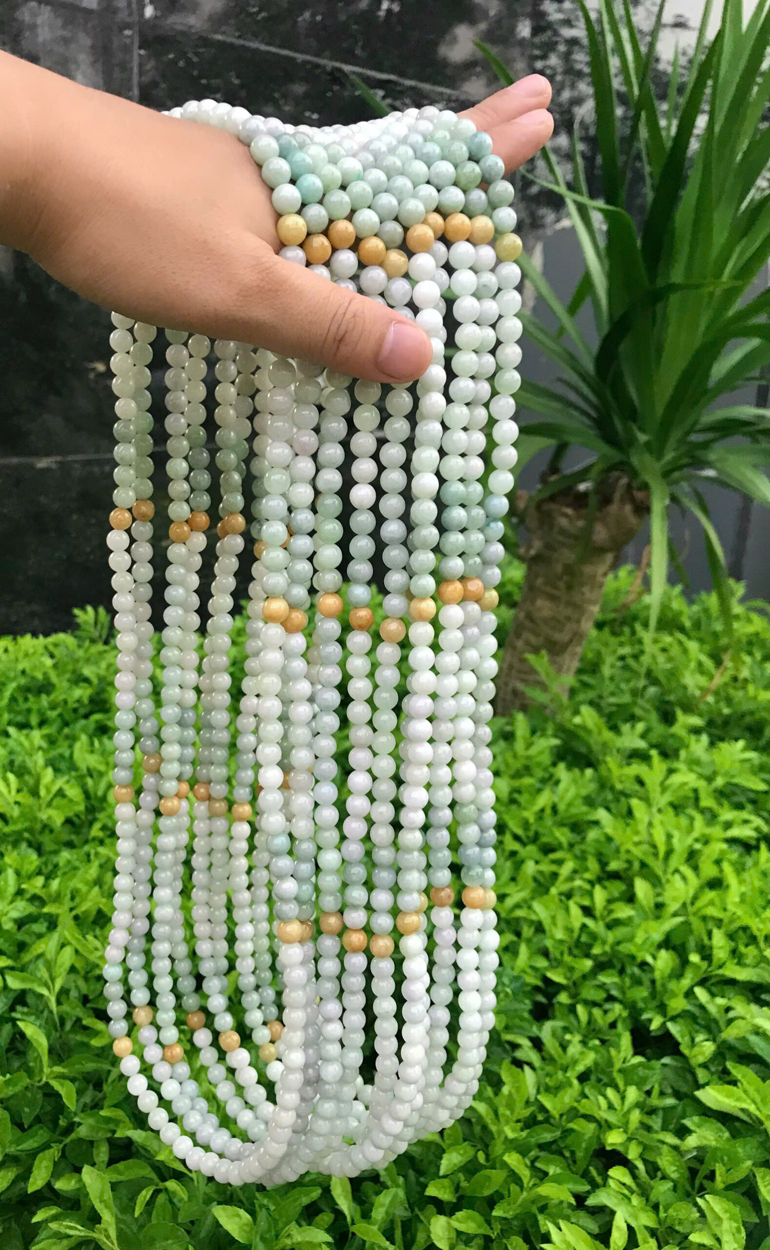 Chuỗi 108 Hạt Ngọc Phỉ Thuý A Myanmar Tam Sắc – 7.8–8 mm - Ảnh 7